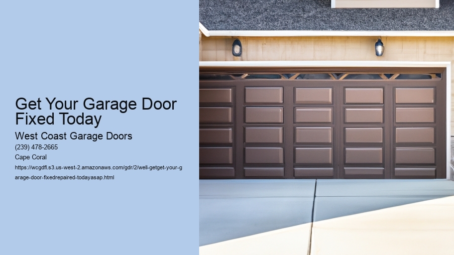 Get Your Garage Door Fixed ASAP